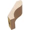 Ekena Millwork 3-inch W x 6-inch D x 6-inch H Geneva Rough Cedar Woodgrain TimberThane Knee Brace, Primed BRCUR03X06X06GNVRCPR - alternate 2